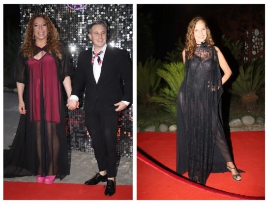 Vidriera: de Lizzy Tagliani a Ginette Reynal, los looks de los famosos en el casamiento de Celeste Muriega y Christian Sancho