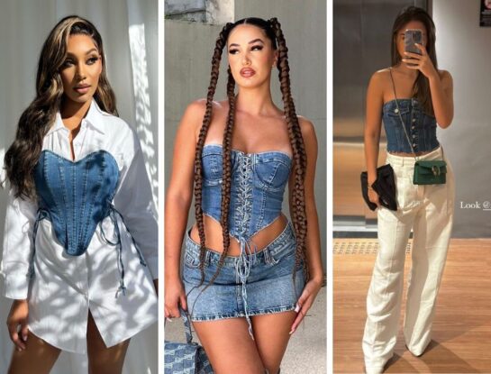 Alerta tendencia: así se usa el corset denim que marca tendencia en el street style