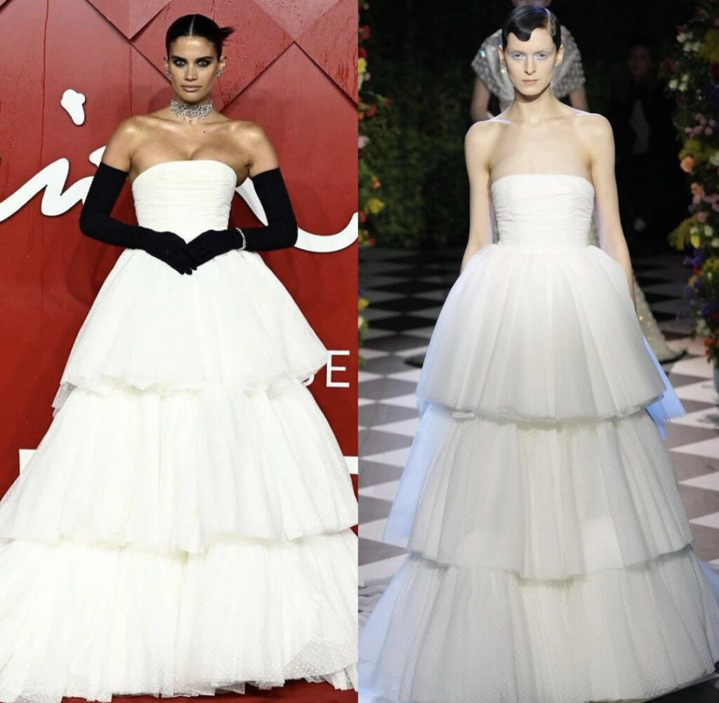 Sara Sampaio en los Fashion Awards 2023. Foto: Instagram. 