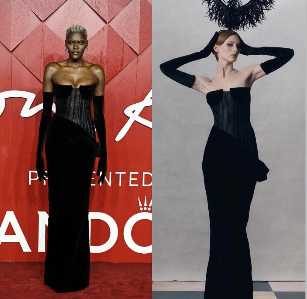 Sheila Atim en los Fashion Awards 2023. Foto: Instagram. 