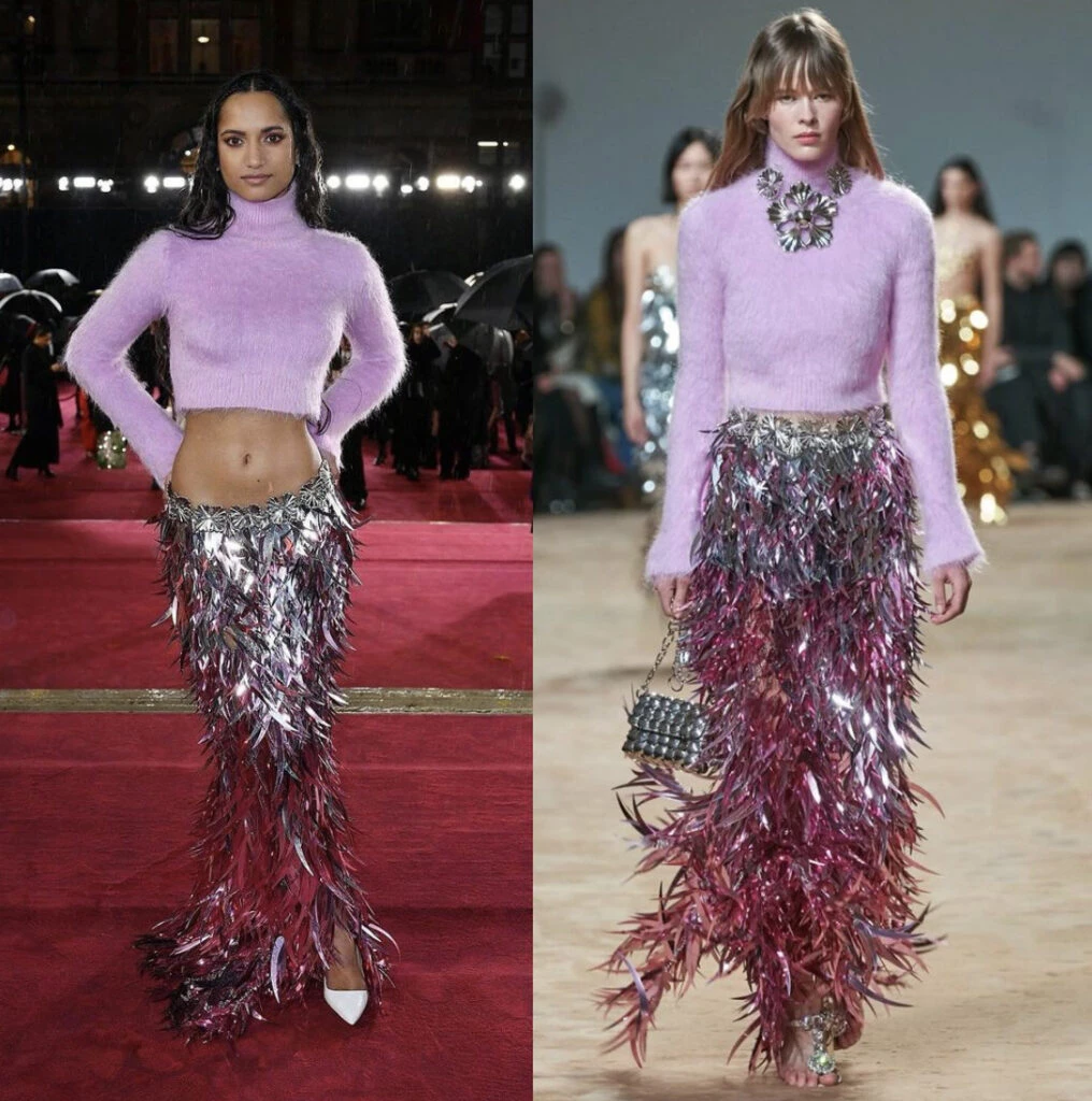 Amita Suman en los Fashion Awards 2023. Foto: Instagram. 