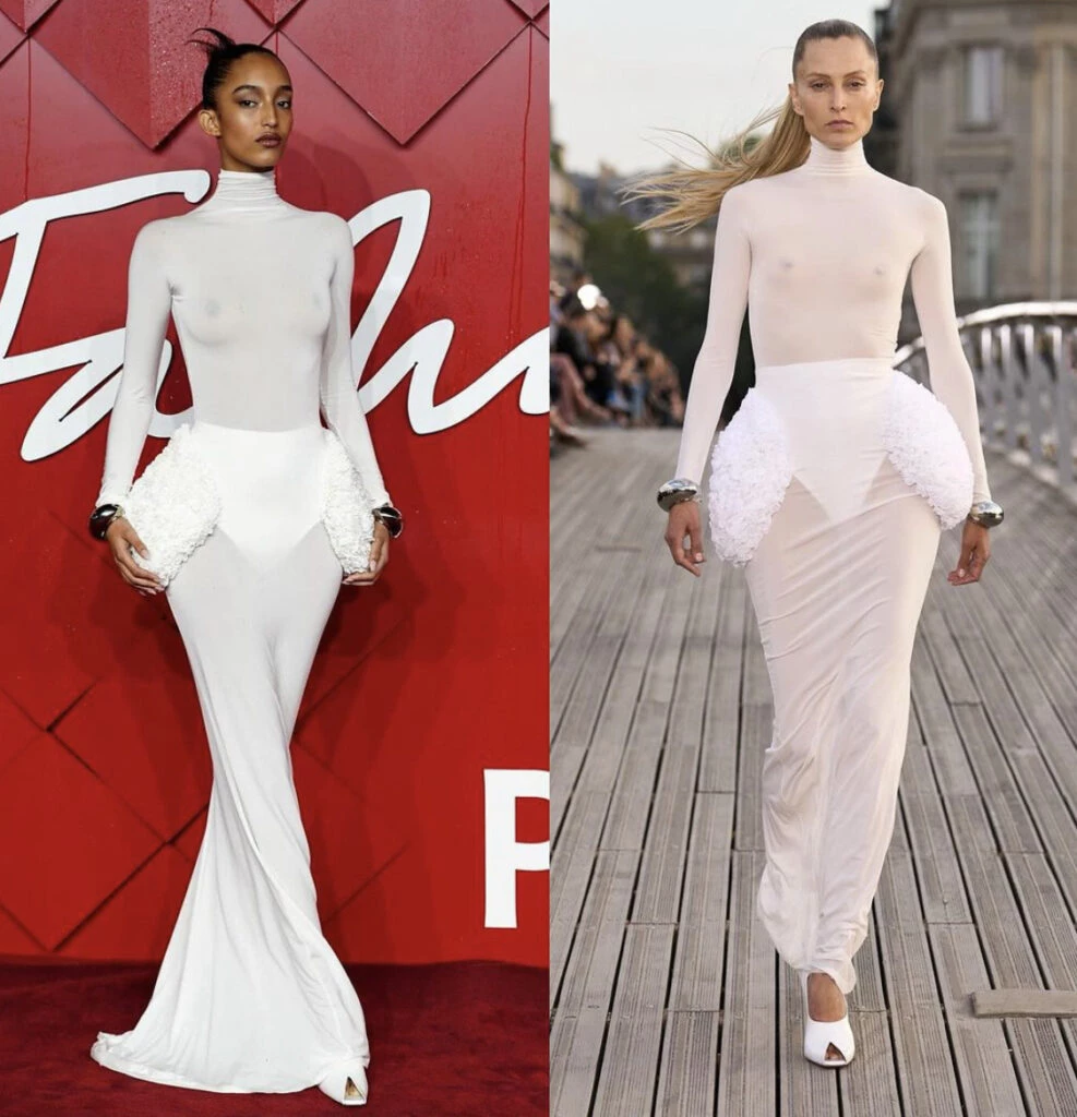 Mona Tougaard en los Fashion Awards 2023. Foto: Instagram. 