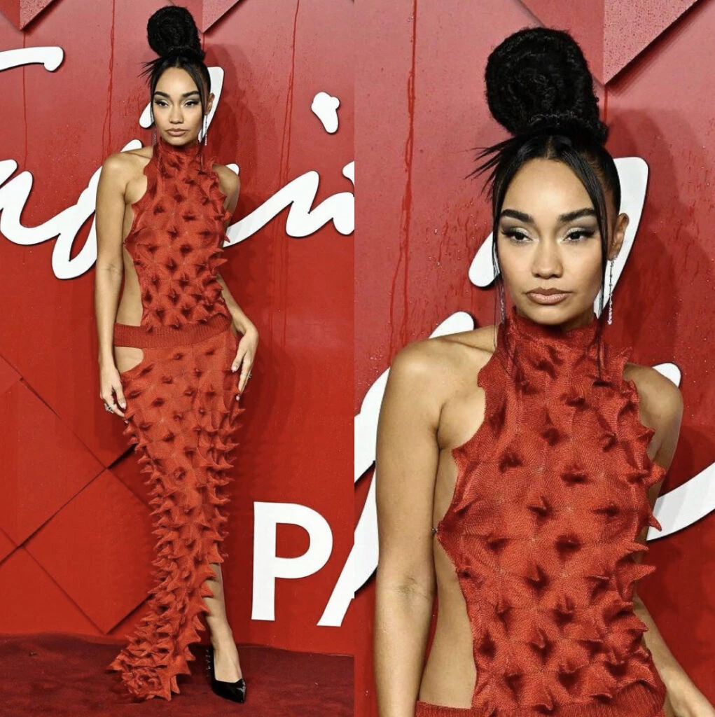 Leigh-Anne Pinnock en los Fashion Awards 2023. Foto: Instagram. 
