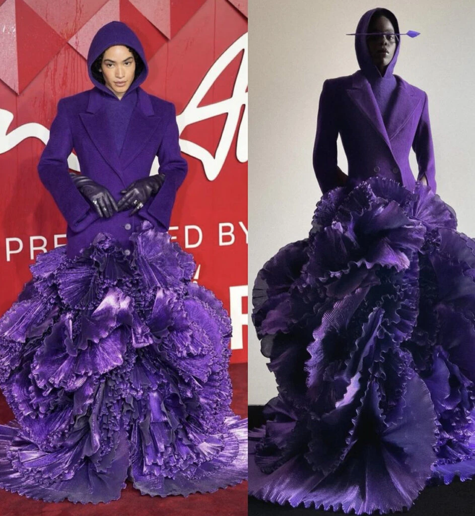 Mette Towley en los Fashion Awards 2023. Foto: Instagram. 