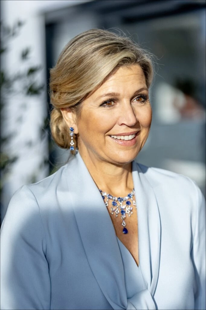 Máxima deslumbró en la gala de Navidad con un look inspirado en Cenicienta