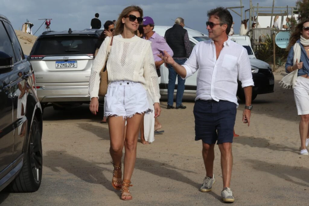 La diseñadora Heidi Clair, ex de Cristian Castro, en Punta del Este. Foto RS Fotos.