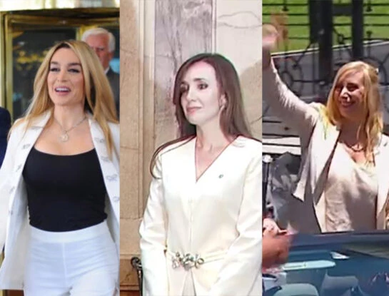 Karina Milei, Fátima Flórez y Victoria Villaruel, las "mujeres de Javier Milei", coincidieron en sus looks