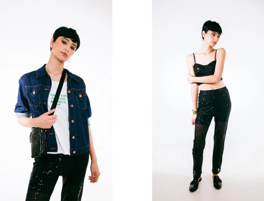 Moda práctica: cómo potenciar tu pantalón con brillos y armar looks cancheros para todos los días