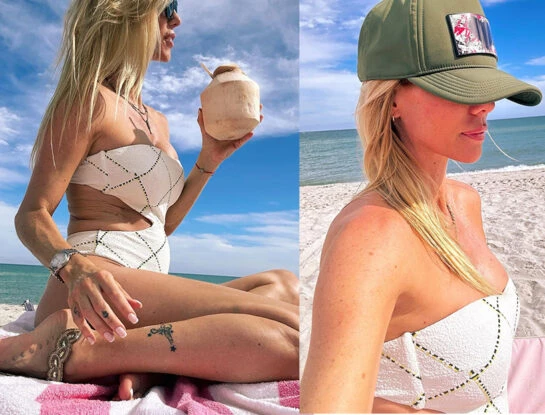 Nicole Neumann deslumbró con su look playero súper glamoroso en su luna de miel