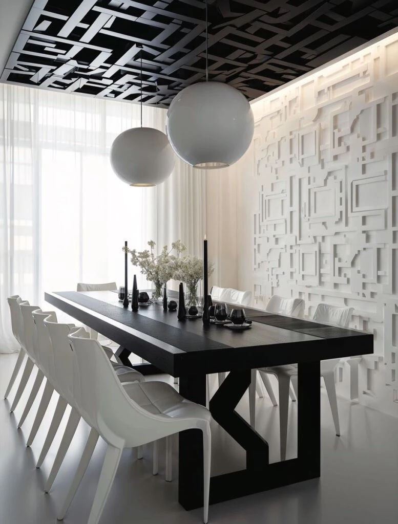 El Comedor inspirado en la obra de Pablo Siquier.