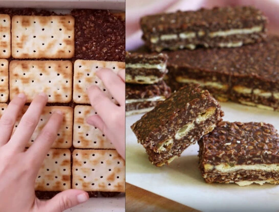Turrón de avena y chocolate: la receta súper fácil que se prepara con galletitas de agua y es ideal para la mesa navideña