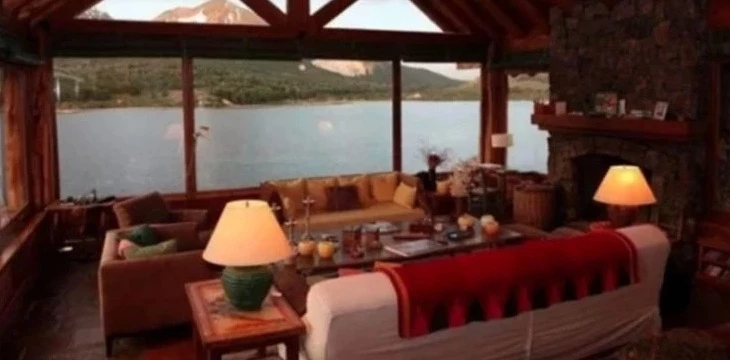 La vista desde el living de la mansión que tiene Marcelo Tinelli. 