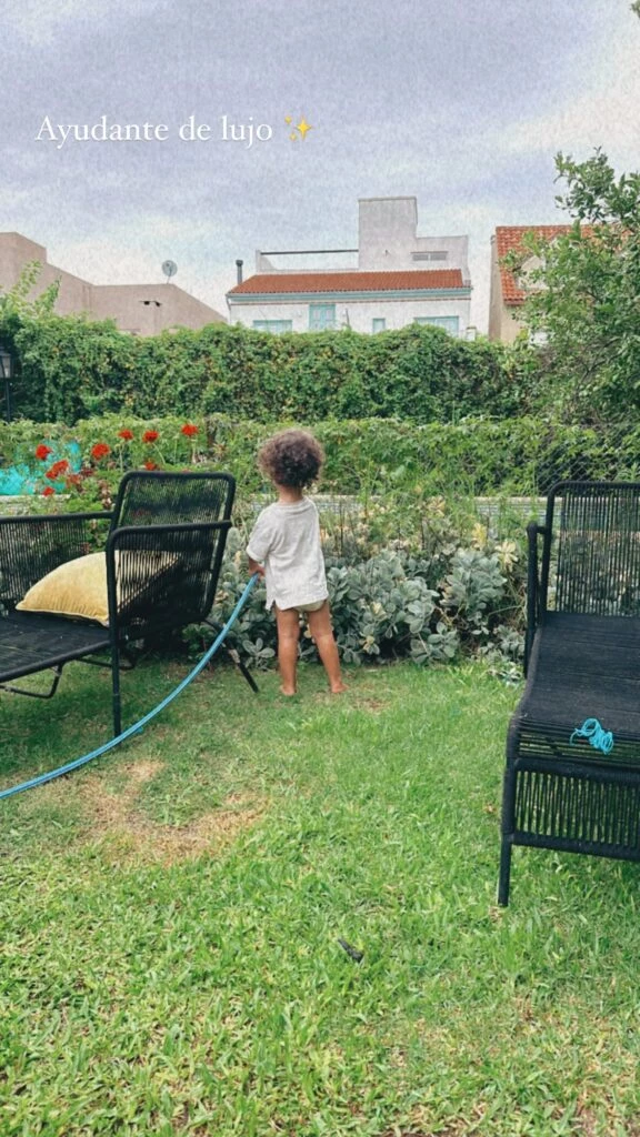 Uno de los hijos de Juana Repetto. Foto: IG.