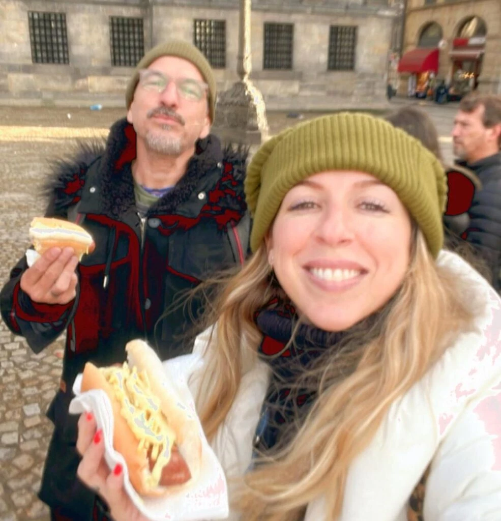 Las fotos del viaje de Flor Bertotti y Federico Amador a Países Bajos: recibieron el año nuevo en familia