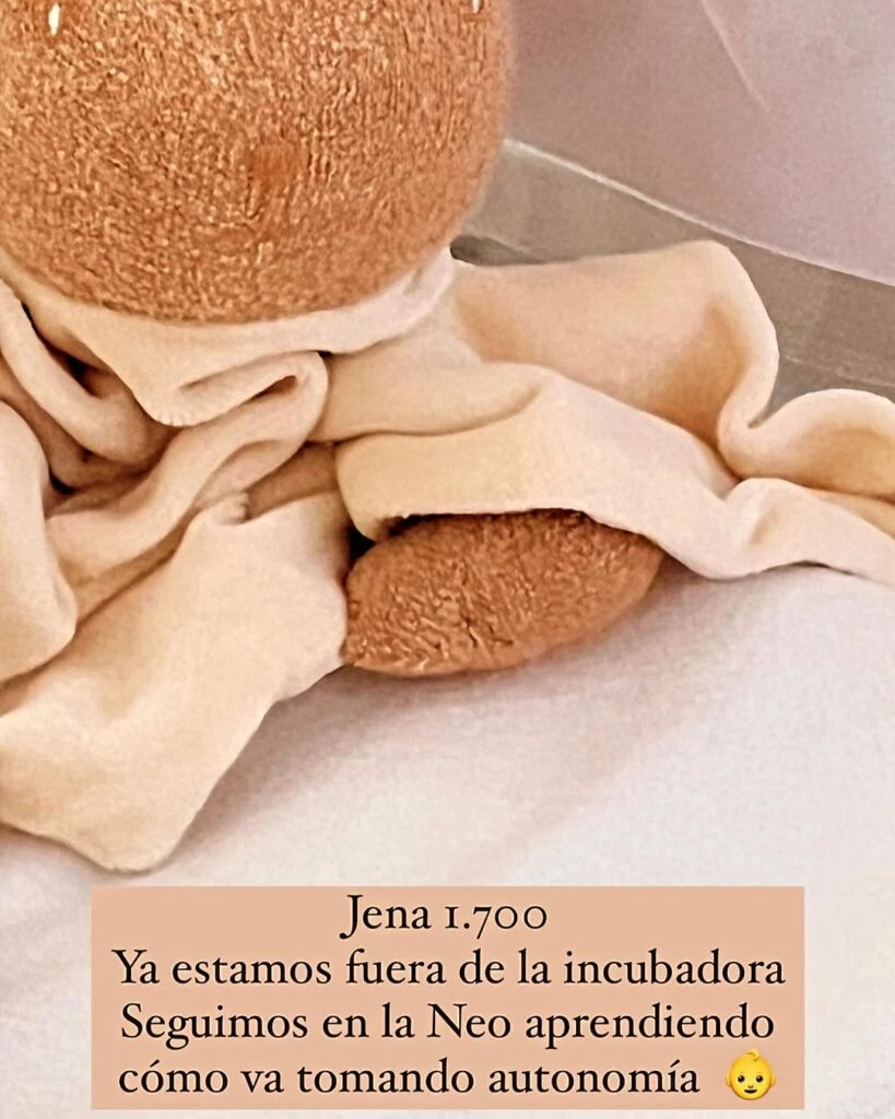 Gabriela Arias Uriburu mostró los avances de Jena, su nieta que sigue en neo
