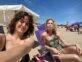Julieta Díaz y Gloria Carra disfrutan juntas de las playas de Mar Azul