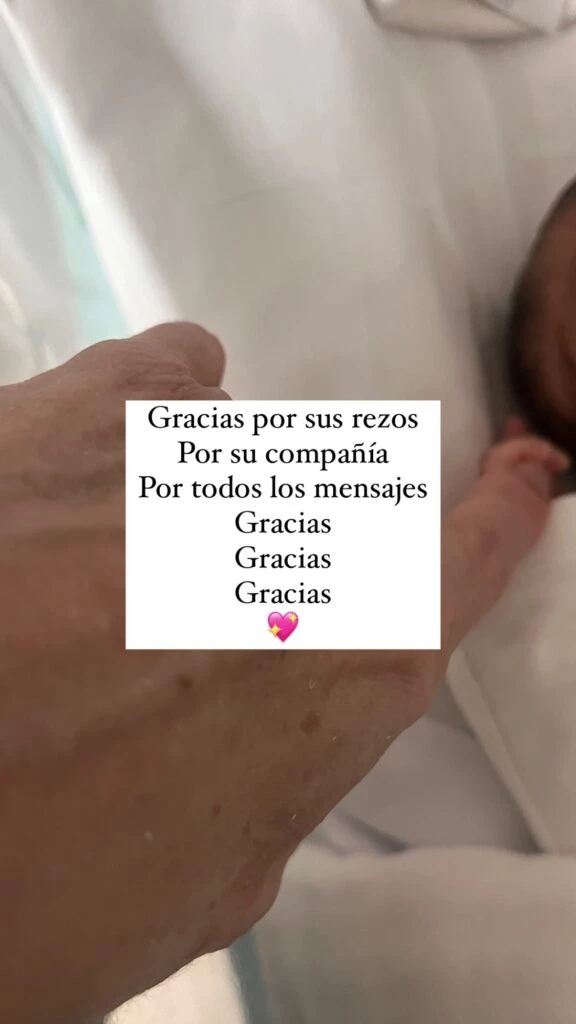 La felicidad de Gabriela Arias Uriburu: Jena, su nietita, recibió el alta