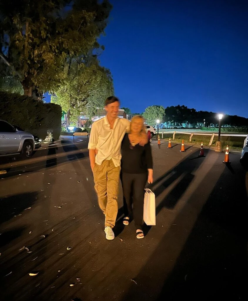 Roberto García Moritán y su madre, Lucila. Foto: IG.