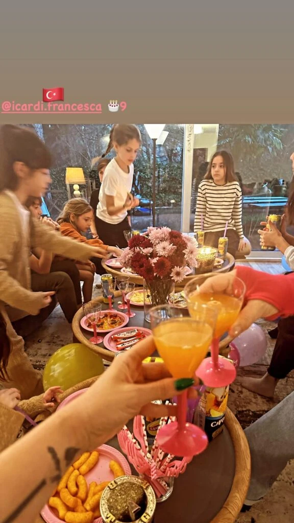 Las tiernas fotos del cumpleaños de Francesca Icardi, la hija de Wanda Nara