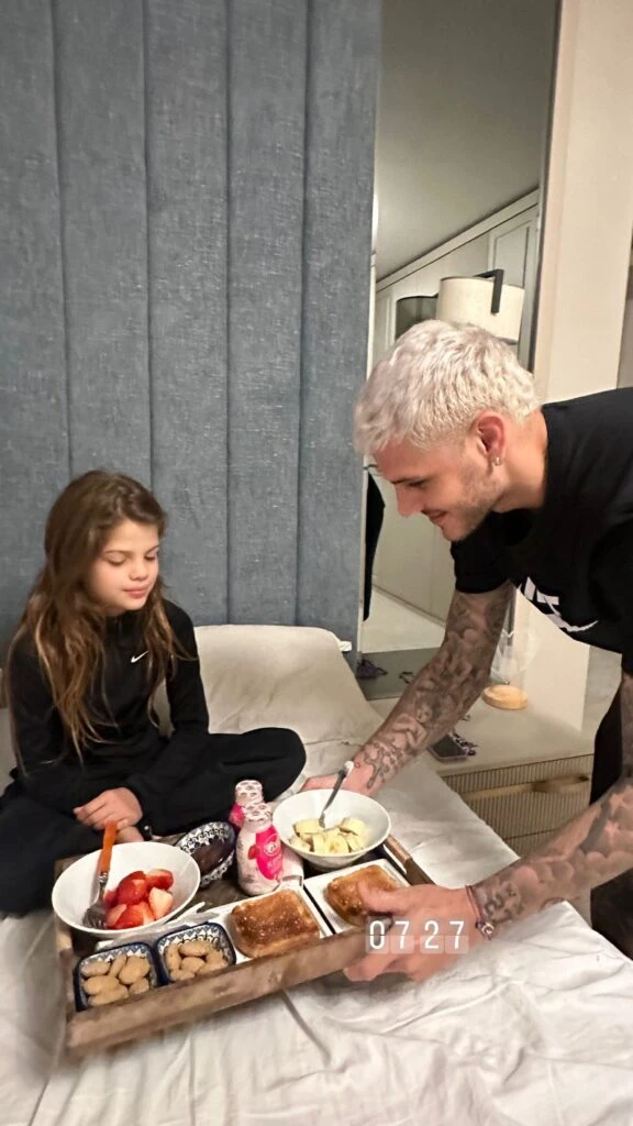 Así está hoy Francesca Icardi, la hija de Wanda Nara y Mauro Icardi, en su cumpleaños número 9