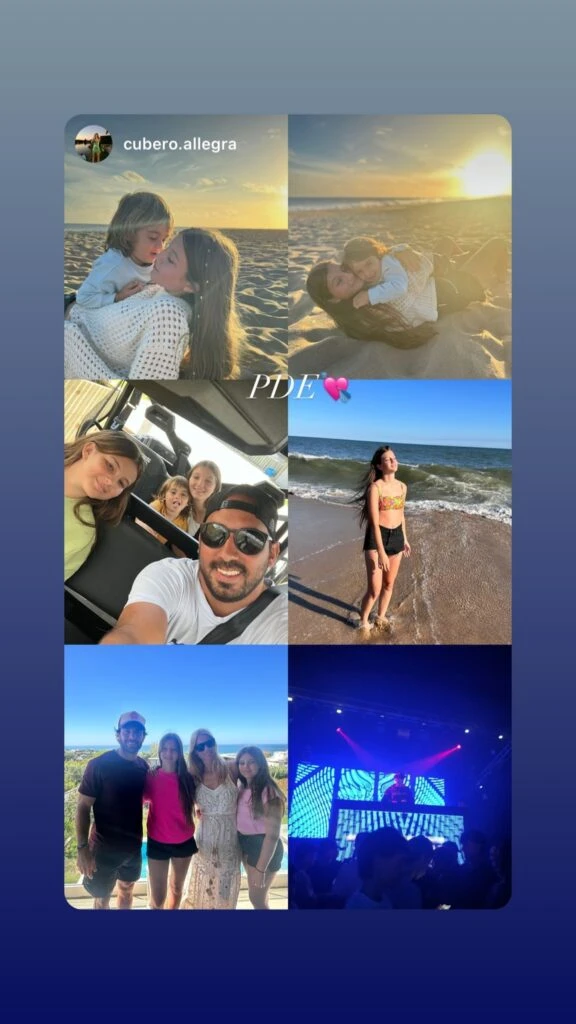 Allegra Cubero compartió fotos inéditas de sus vacaciones en Punta del Este junto a Nicole Neumann