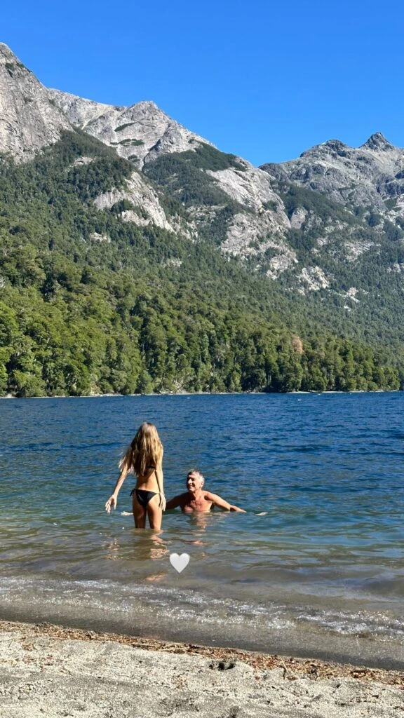 Juliana Awada compartió una tierna foto de Mauricio Macri y su hija Antonia en la Patagonia