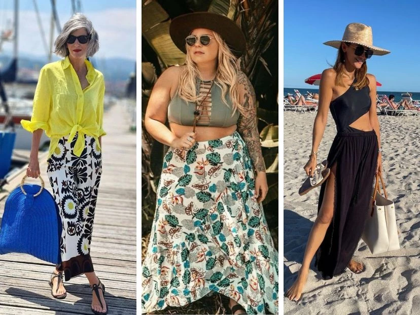 6 looks playeros con maxifalda, la prenda más versátil de tu placard de verano