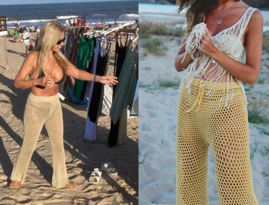 Graciela Alfano marca tendencia en Punta del Este con el cover up más trendy del verano 2024