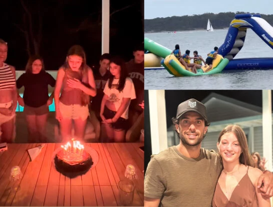 Así fue el día de cumpleaños de Allegra Cubero en Punta del Este: inflable en el mar, torta y asado hecho por Manu Urcera