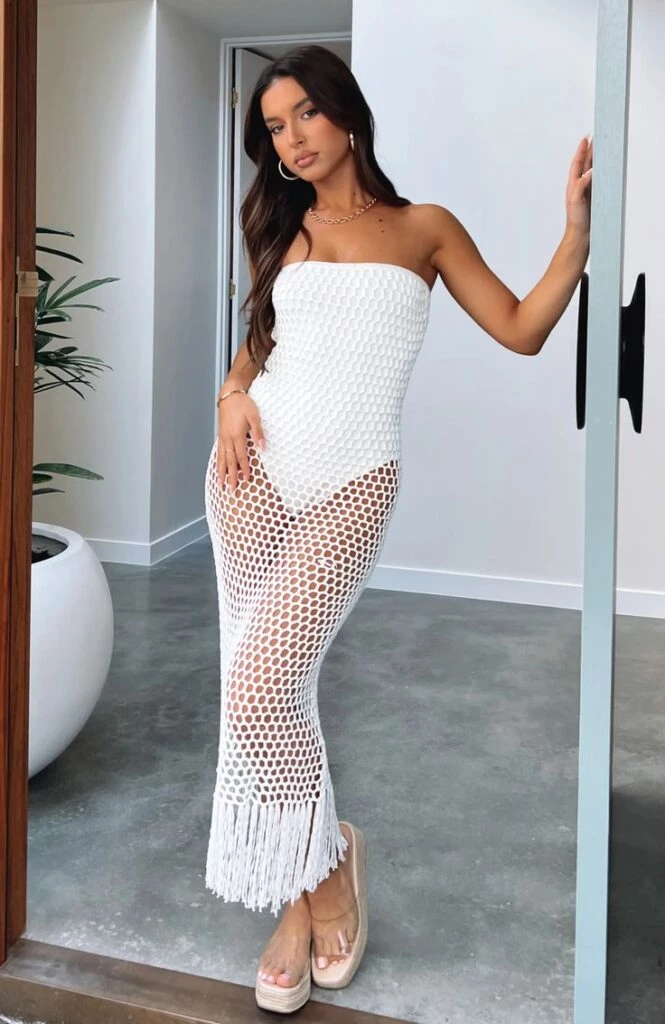 Vestido de crochet