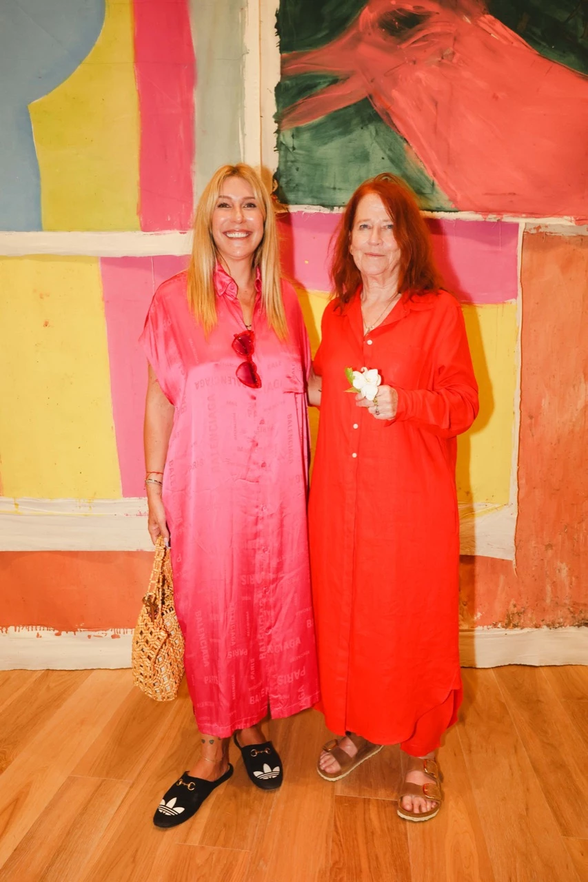 Amalita Amoedo y Vivian Suter en la inauguración de la Fundación Cervieri Monsuárez