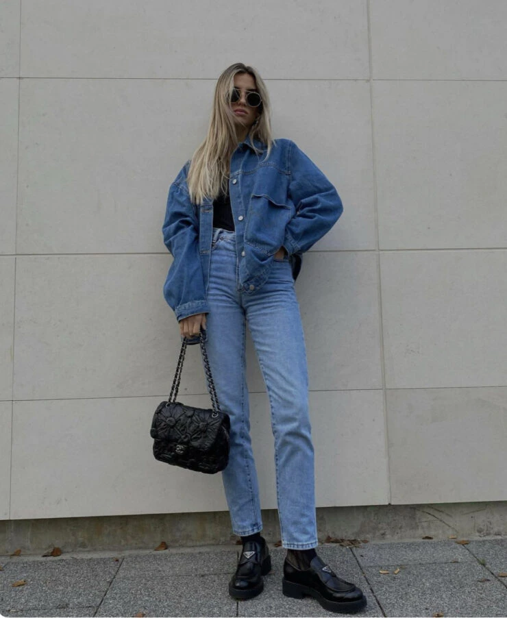 Así se usan los jeans este 2024. Foto: Pinterest.