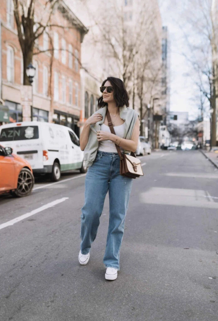 Así se usan los jeans este 2024. Foto: Pinterest.