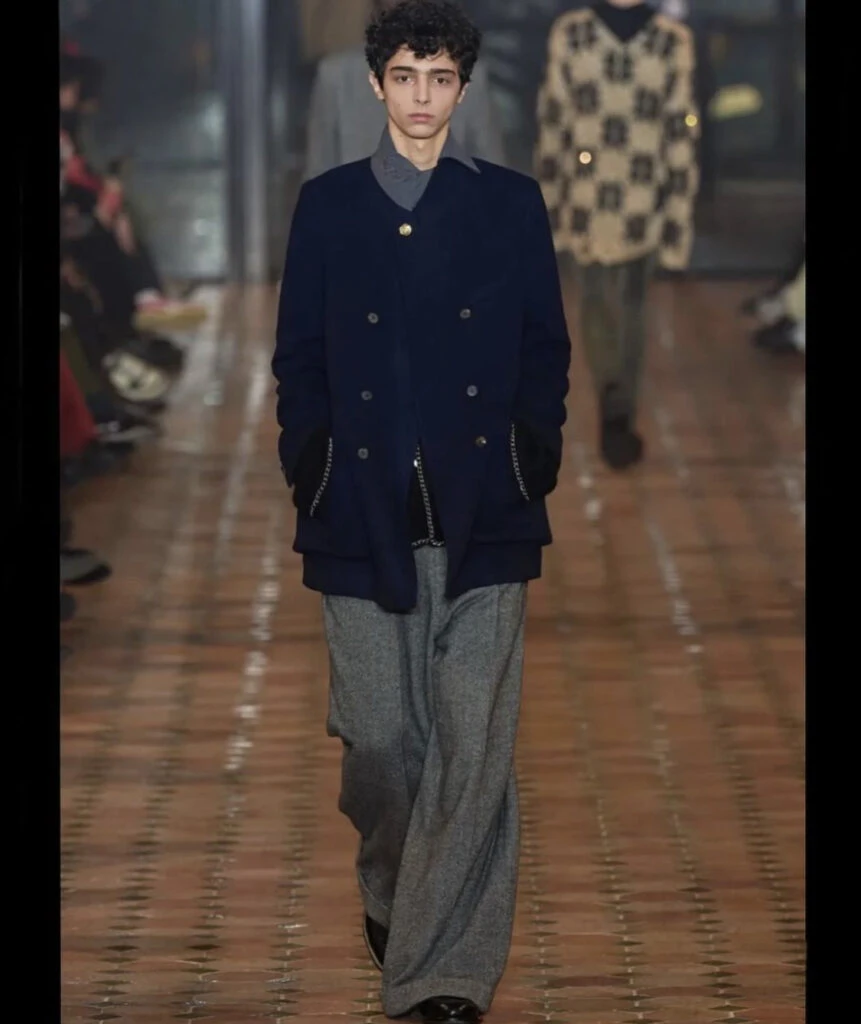 Blas Polidori, el protagonista de La “Sociedad de la Nieve”, debutó en el Fashion Week de París. Foto: Instagram.