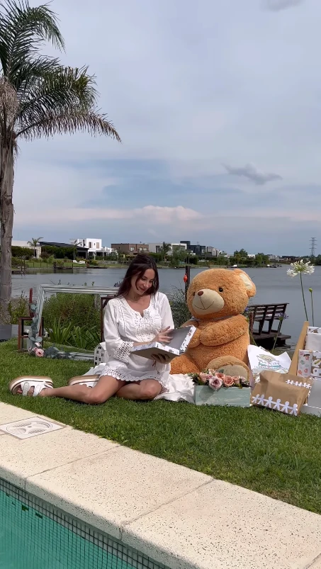 Magui Bravi en su baby shower