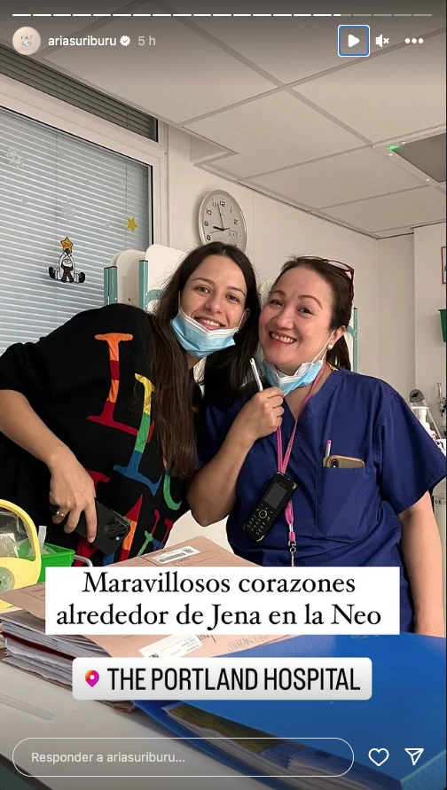 Gabriela Arias Uriburu mostró los avances de Jena, su nieta que sigue en neo