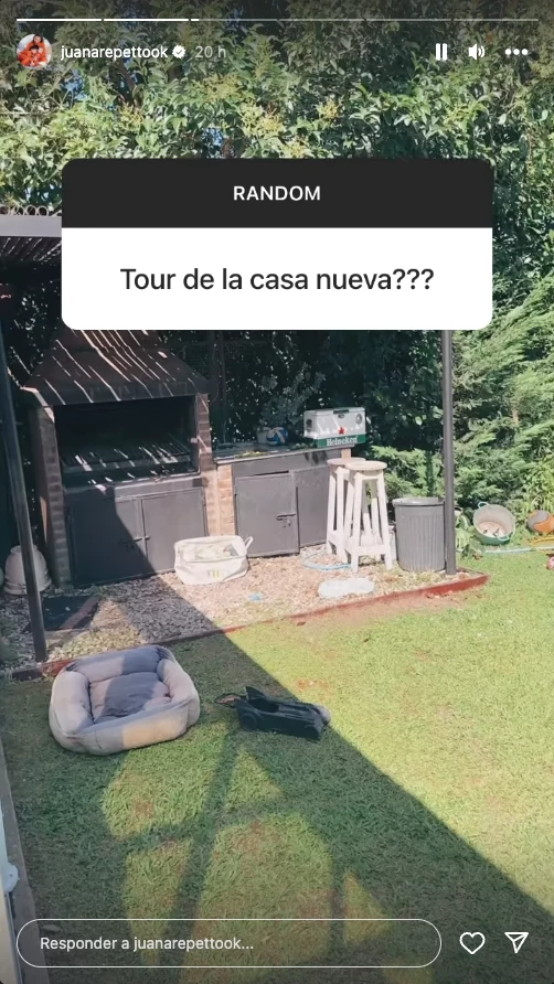 Juana Repetto mostró su casa nueva