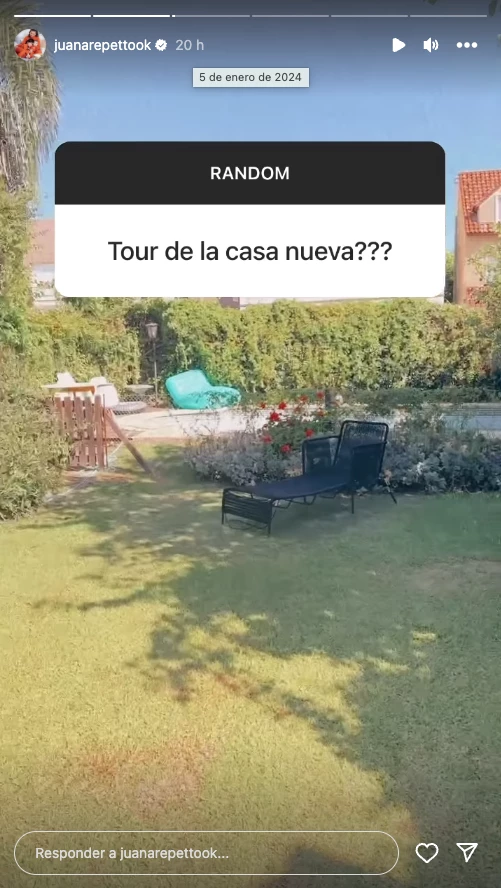 Juana Repetto mostró su casa nueva