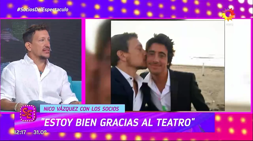 Nico Vázquez se quebró hablando de su hermano: "Santi siempre está"