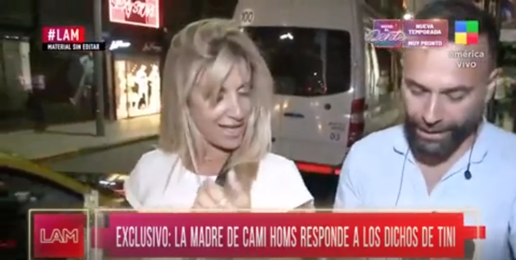 Cuál fue la reacción de Cami Homs tras los dichos de Tini Stoessel