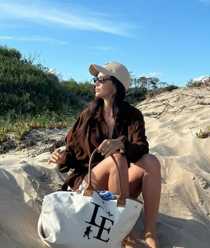 Zaira Nara con cap en Punta del Este