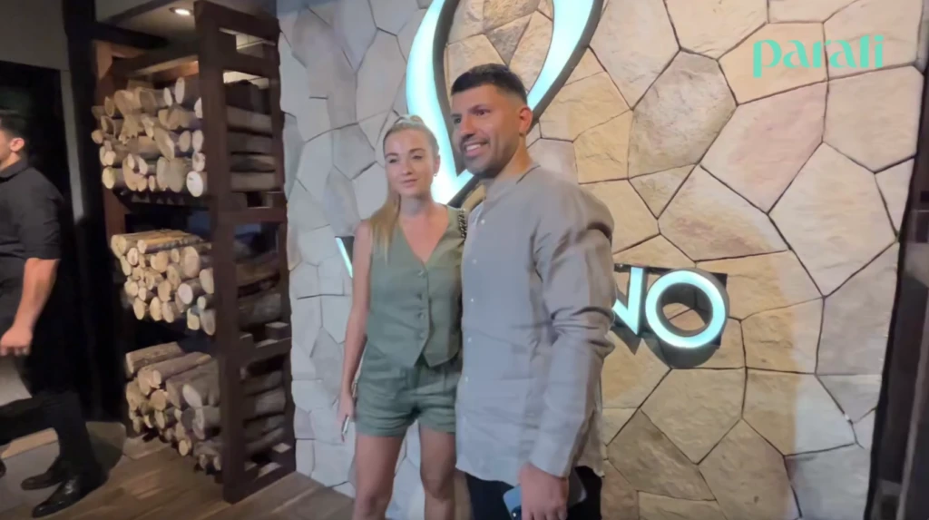 El Kun Agüero y Sofía Calzetti compartieron una salida romántica