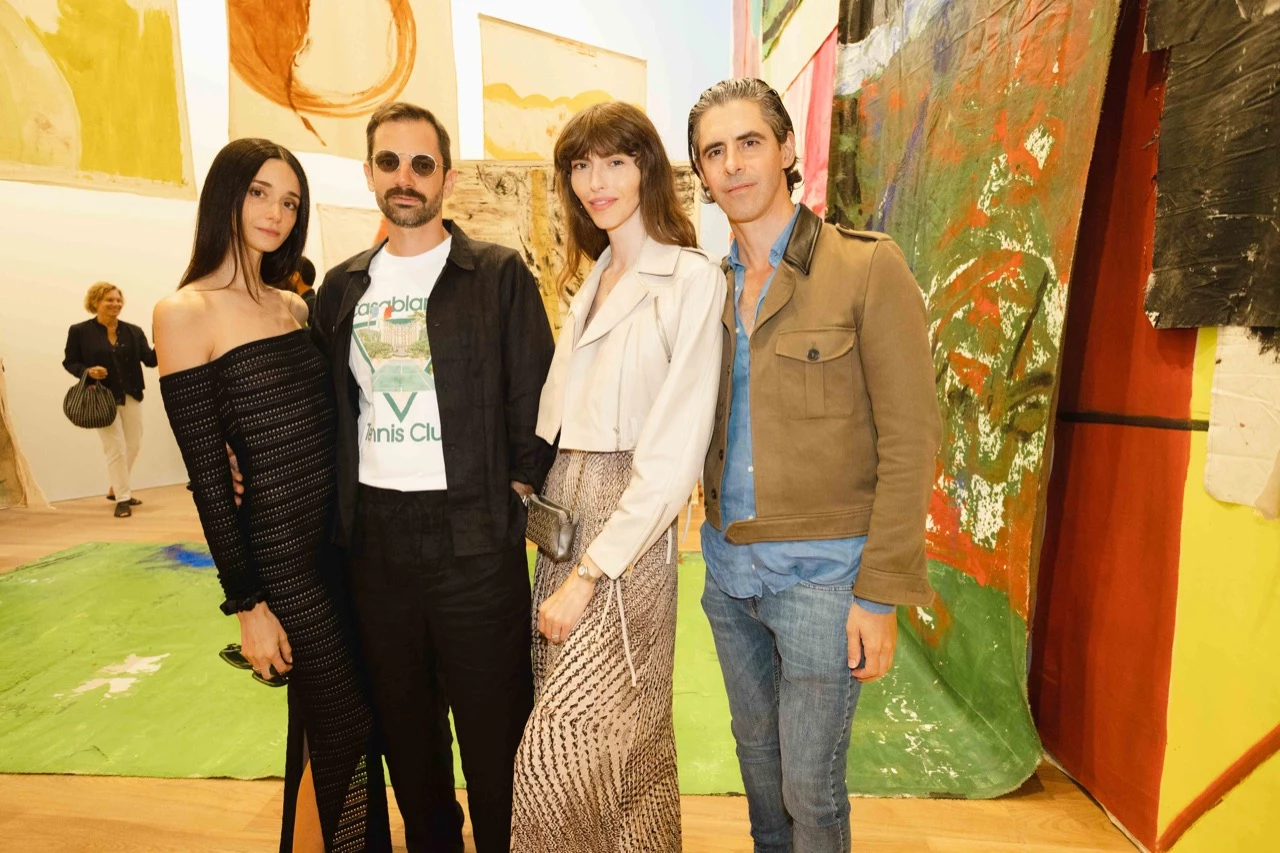 Ceci Mendez, Diego Zuko, Dafne Cejas y Andrés Cigorraga Castex en la inauguración de la Fundación Cervieri Monsuárez