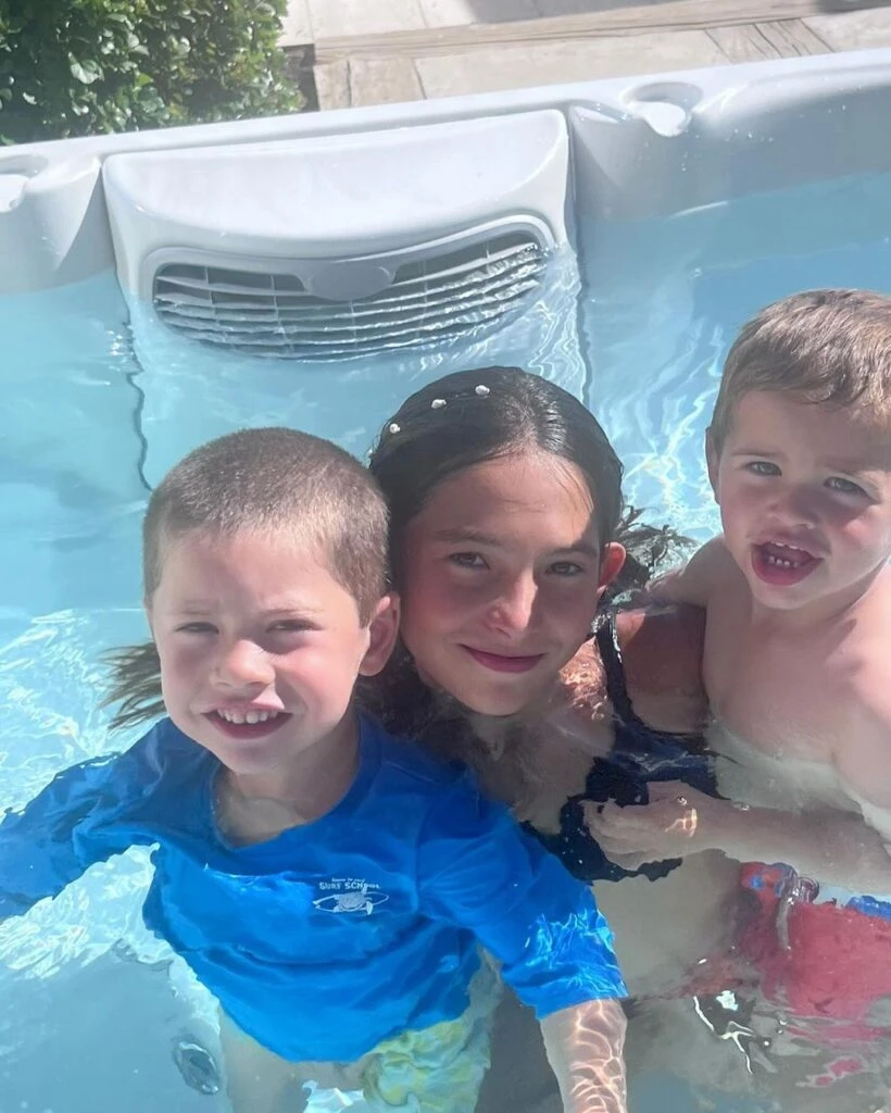 Cecilia Bolocco y las fotos de su primera experiencia como abuela