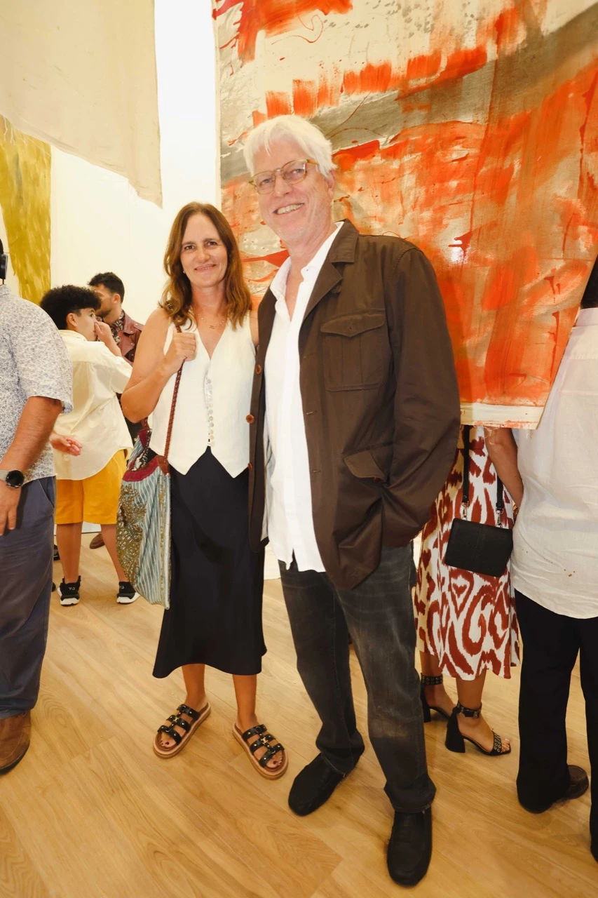 Cecilia Sartorious y Freddy Green en la inauguración de la Fundación Cervieri Monsuárez