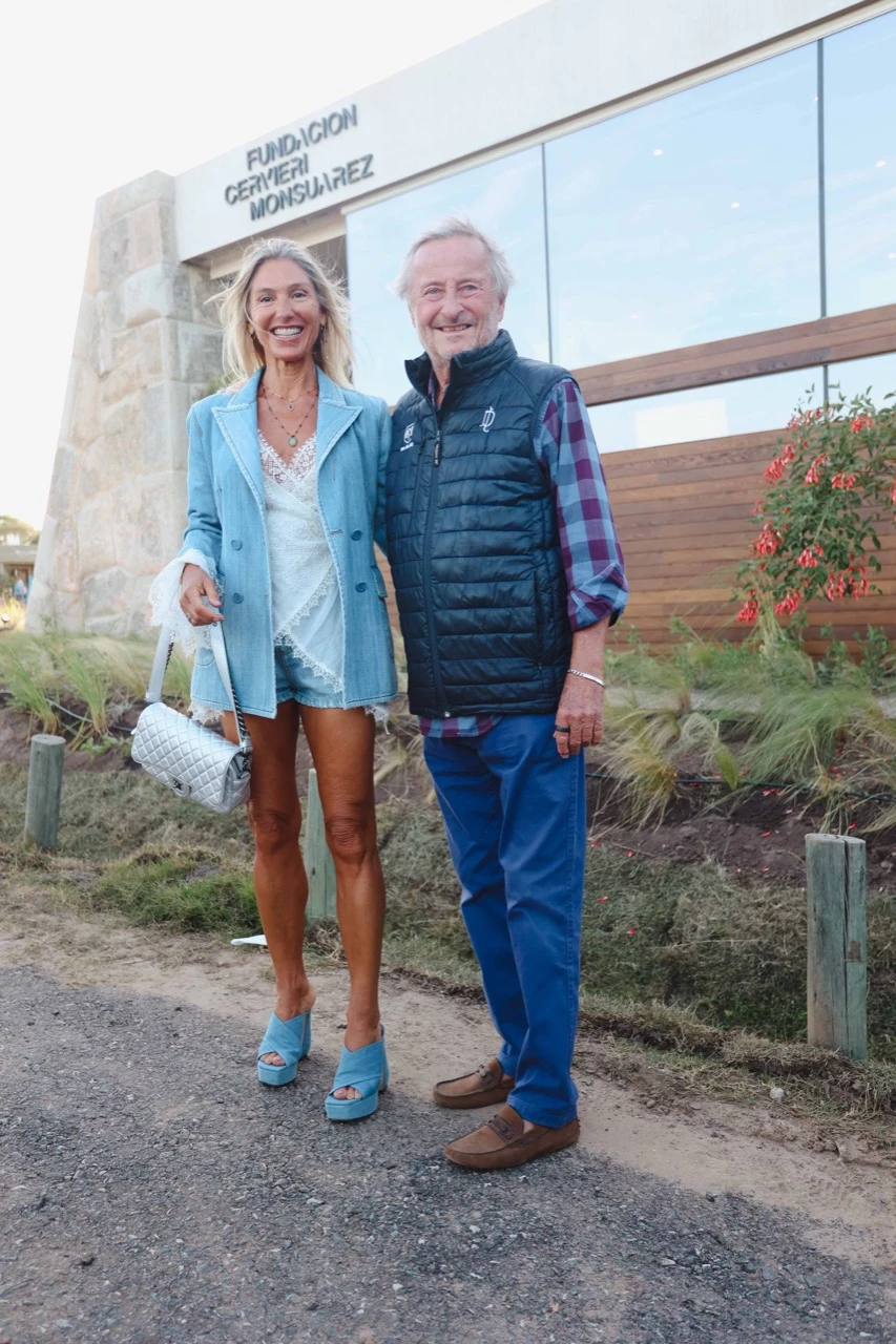 Cristiano Rattazzi y Gabriela Castellani en la inauguración de la Fundación Cervieri Monsuárez