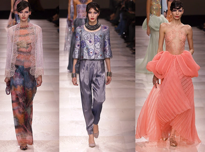 Desfile Giorgio Armani "colección Alta Costura primavera Verano 2024"