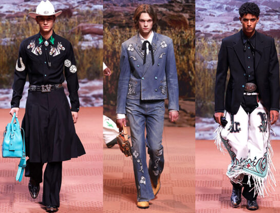 Así fue el segundo desfile de Pharrell Williams para Louis Vuitton: un viaje al Lejano Oeste Americano