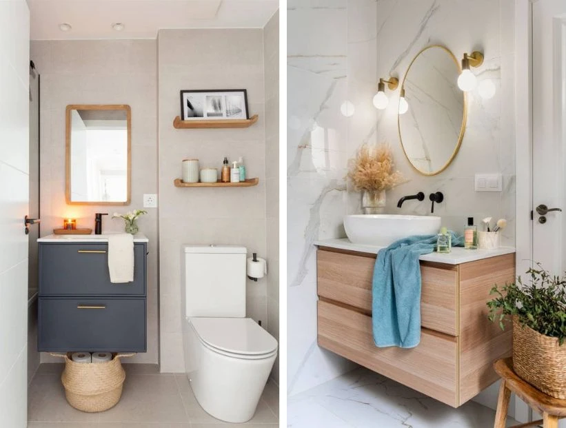 La guía definitiva para decorar e iluminar baños chicos y sin ventanas