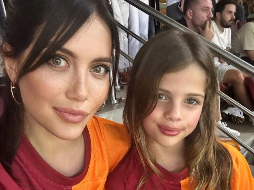 Así está hoy Francesca Icardi, la hija de Wanda Nara y Mauro Icardi, en su cumpleaños número 9 foto: ig